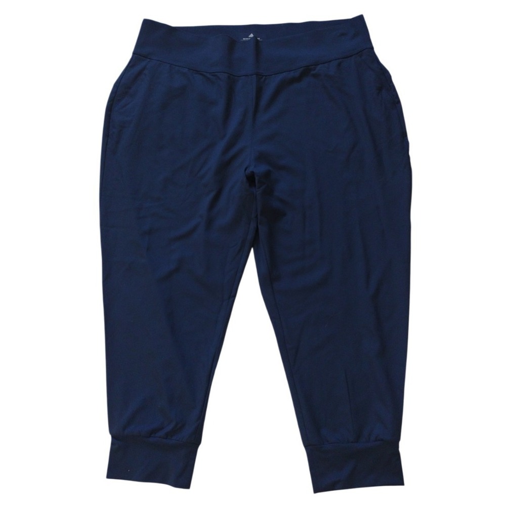 Adidas Golf Joggers Woman's 3X Navy Cropped Pants Sporty‎ Athleisure Outdoors